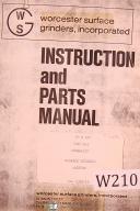Warner & Swasey-Warner Swacey Norton, 8\" x 24\", S-3, Grinding Machine, Operation & Parts Manual-8\" x 24\"-Type S-3-01